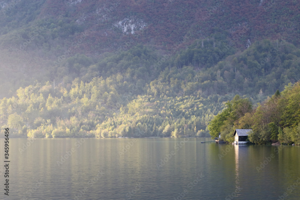 Fototapeta premium Lake Bohinjsko jezero, Bohinj, Slovenia