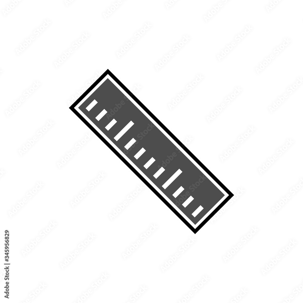 Ruler icon trendy flat design Ruler icon trendy flat design