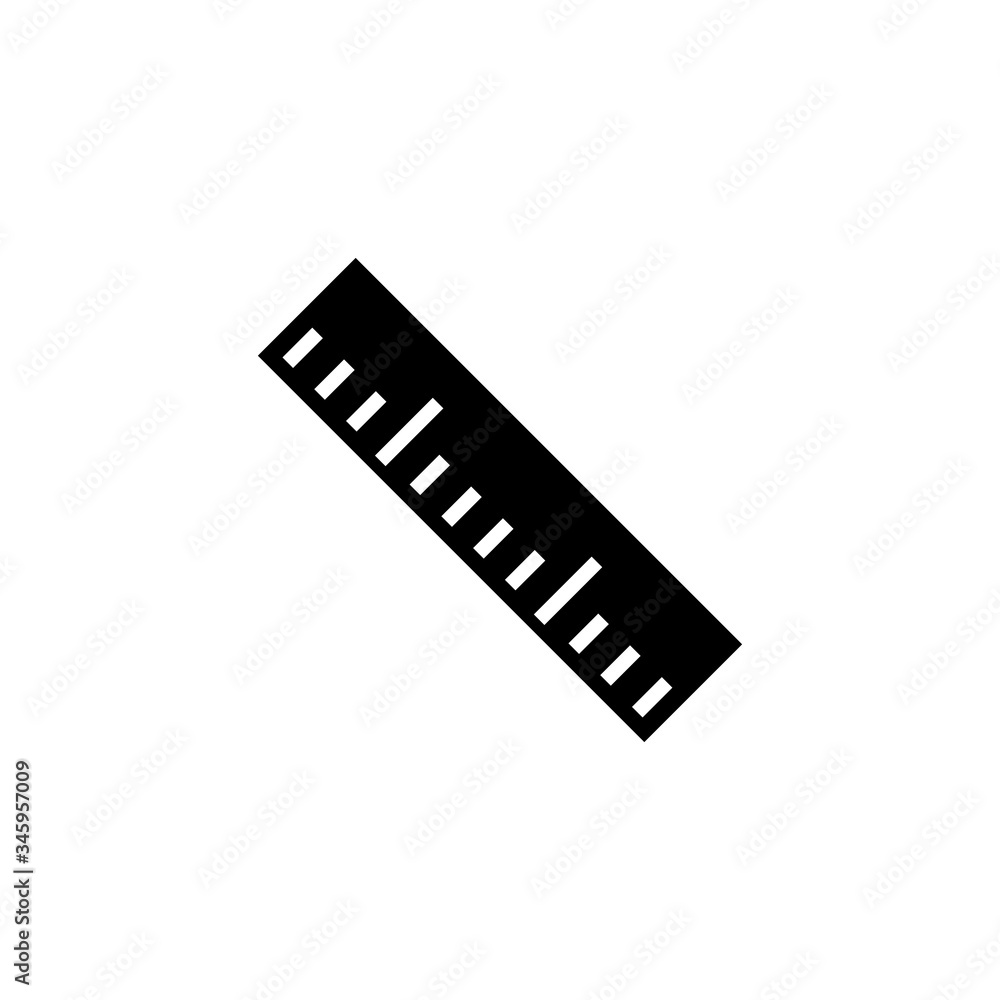 Ruler icon trendy flat design Ruler icon trendy flat design