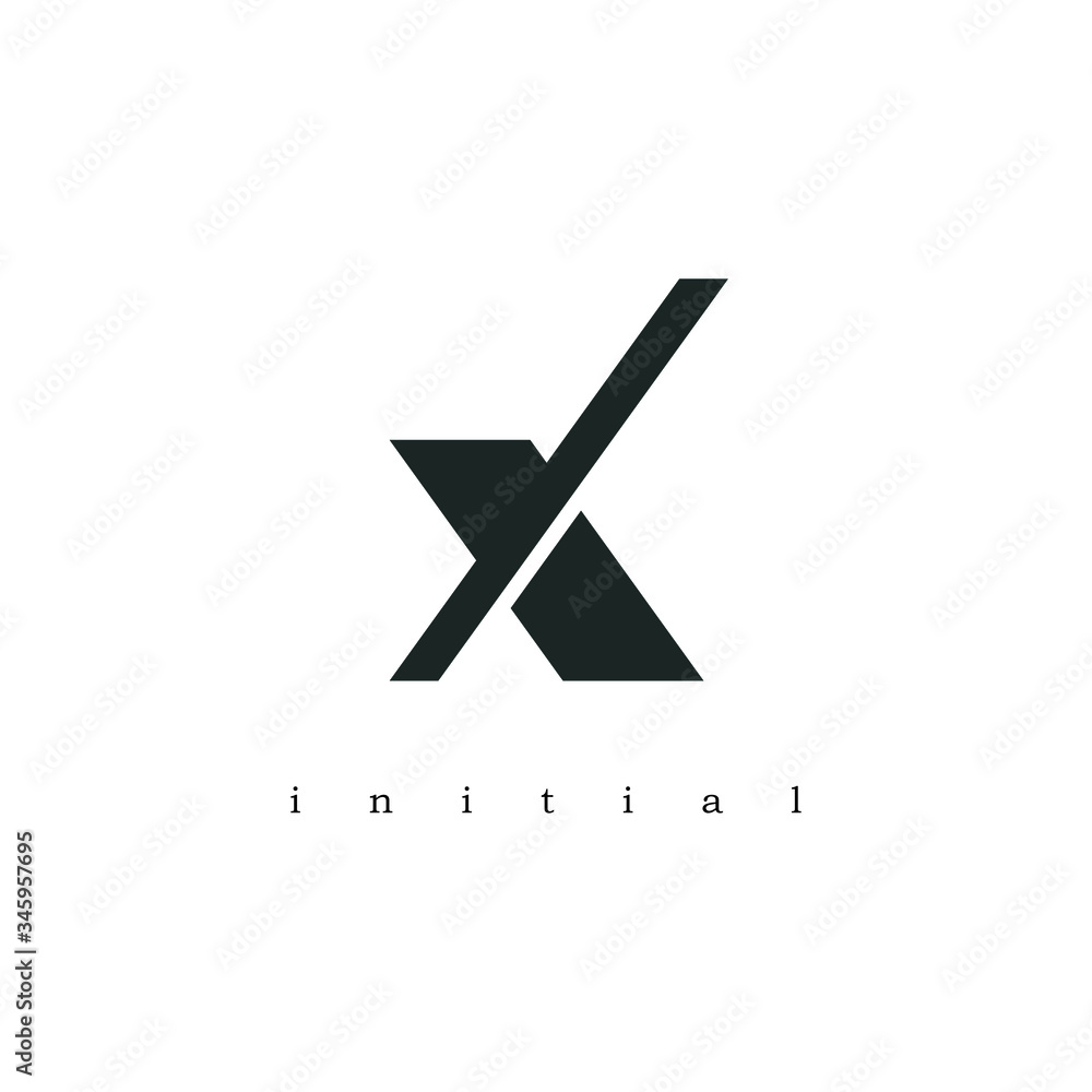 X logo design,in black color style. X logo design,in black color style.