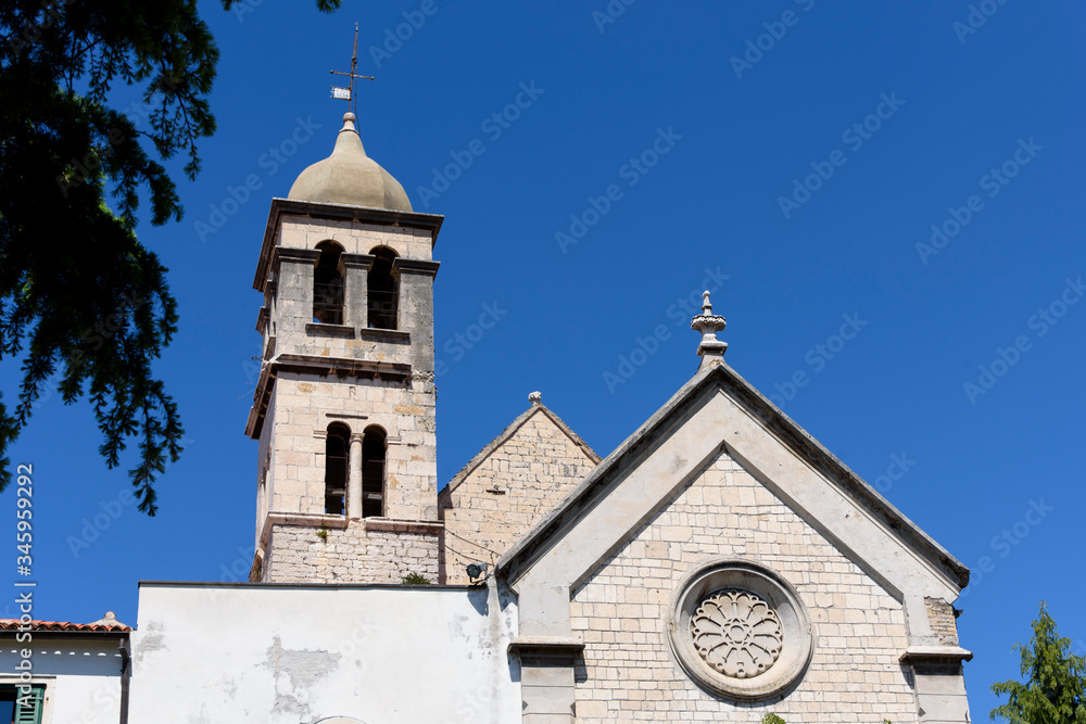 Church, in Sibenik, city in Croatia, Europe, located next to the mouth of the Krka river on the Adriatic sea coast