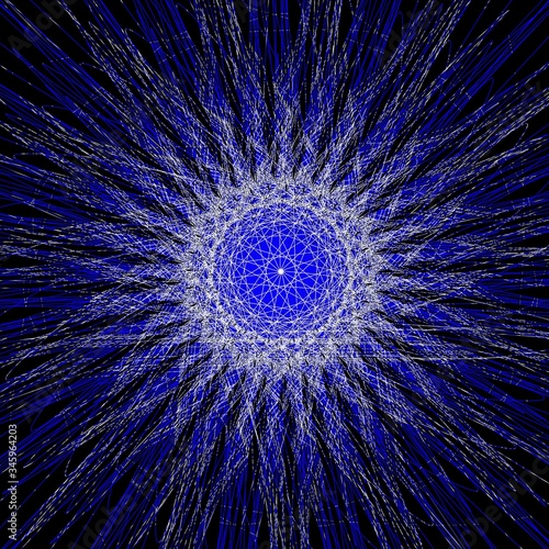 Fototapeta Naklejka Na Ścianę i Meble -  spirale netz psychedelisch geometrisch formen linien dynamisch Muster