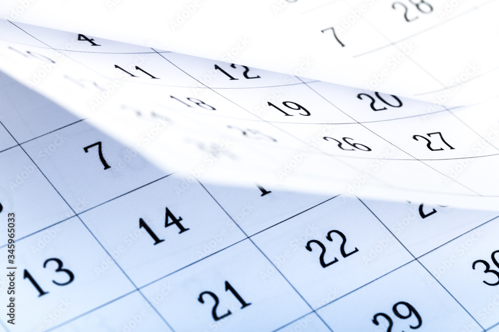 Abstract blur page calendar flipping sheet close background Abstract blur page calendar flipping sheet close background