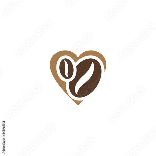 Coffee beans Logo Template vector