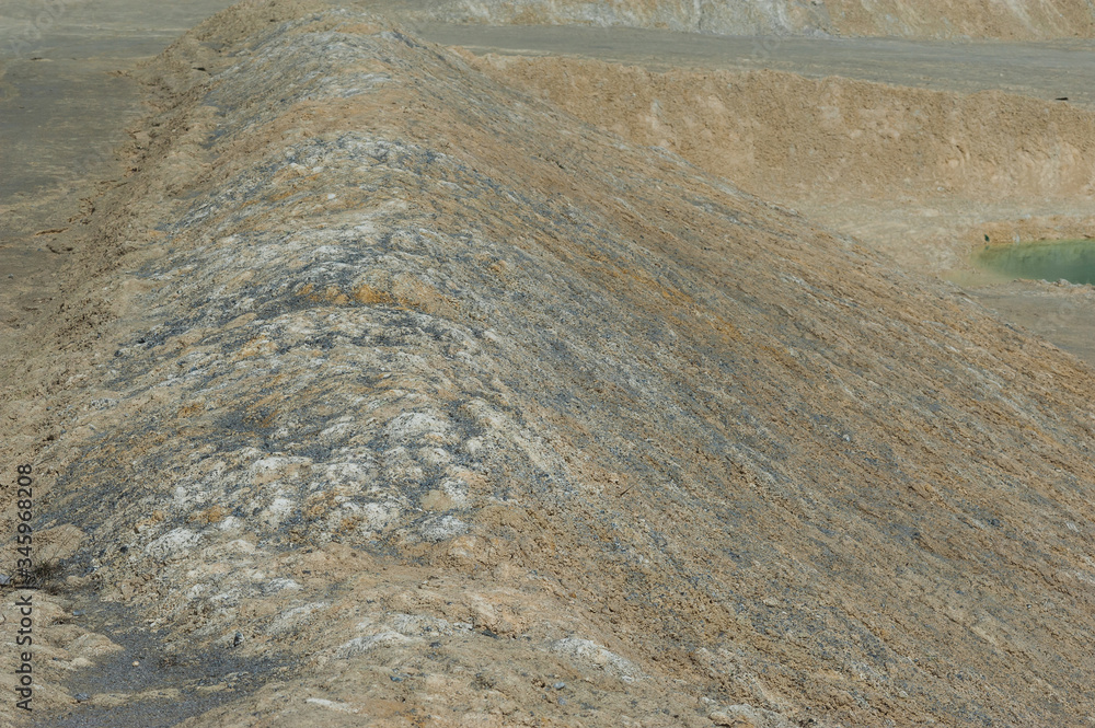 Fototapeta premium kaolin soil at the place of its extraction