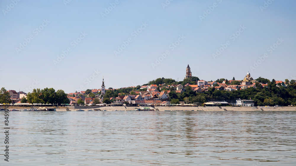 Obraz premium Zemun,Serbia,view from the river Danube