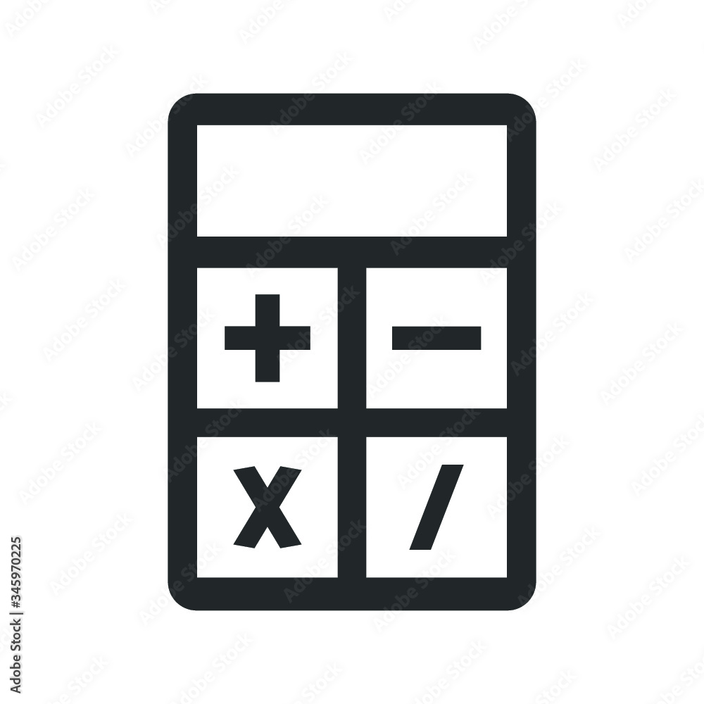 Calculator icon vector de Stock | Adobe Stock