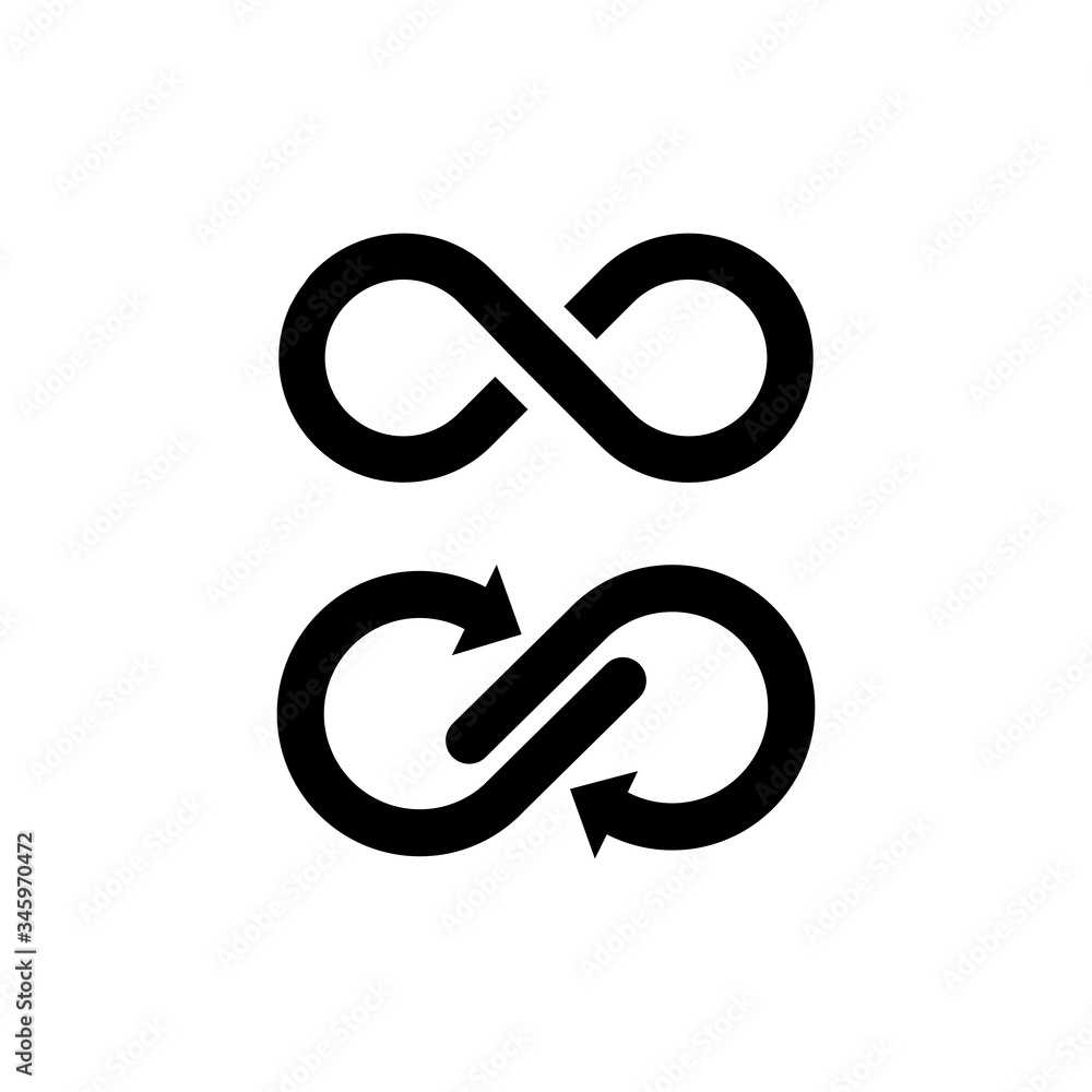 Infinity Symbol Logo. Vector Illustration Infinity Symbol Logo. Vector Illustration