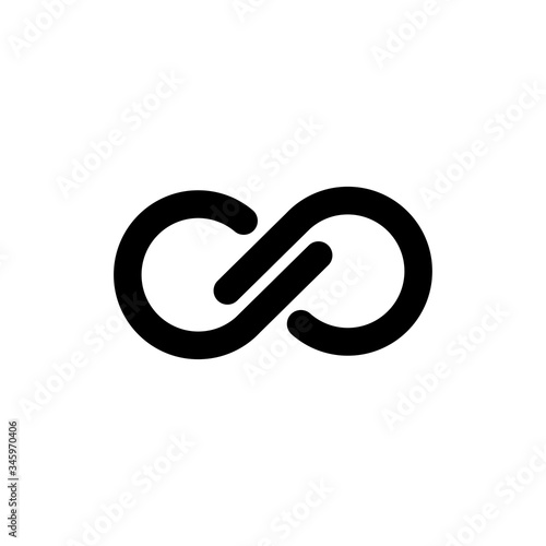 Infinity Symbol Logo. Vector Illustration