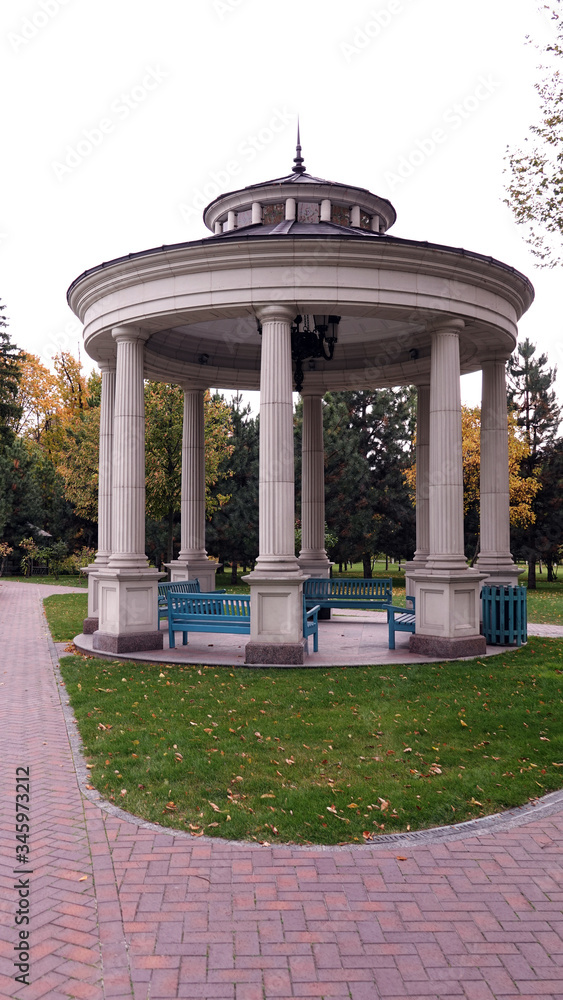 Arbor in the residence of the exiled President of Ukraine Yanukovych