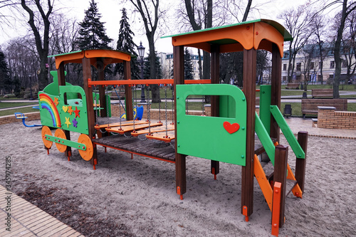 Playground in the city of Kiev