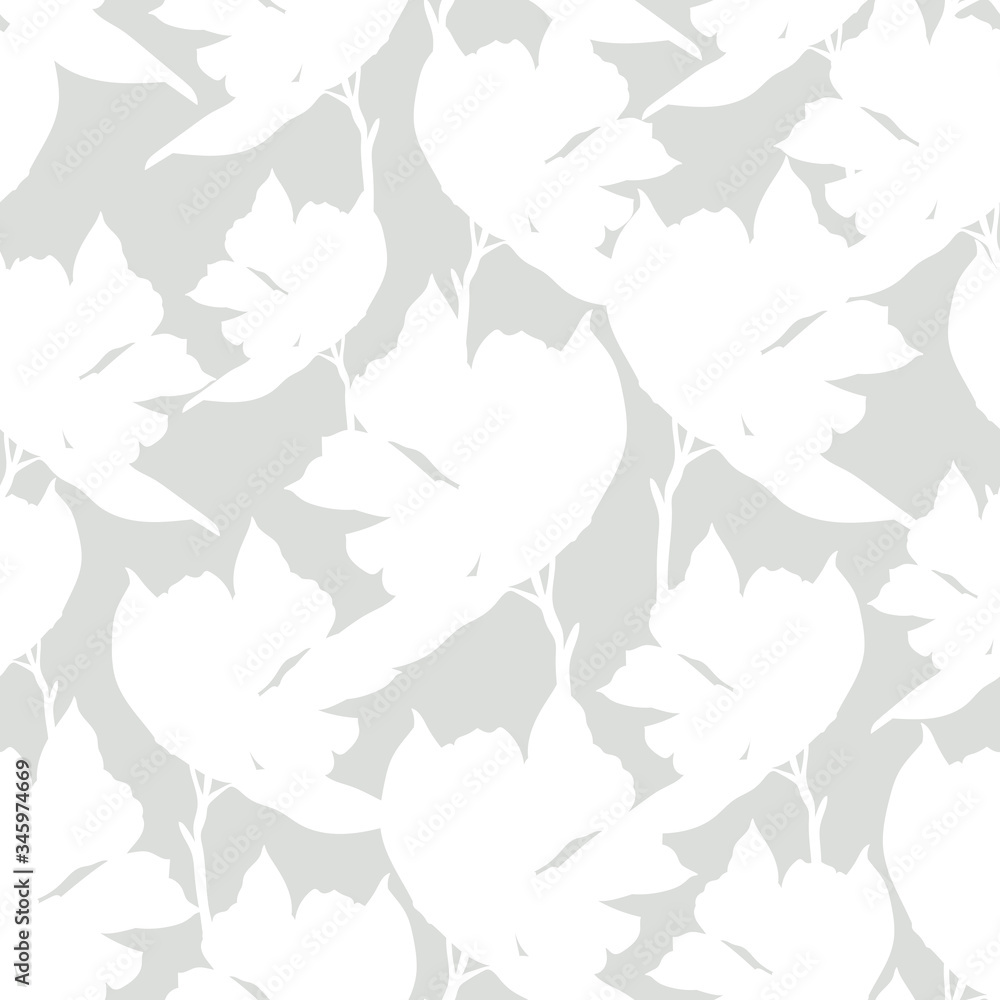 Seamless vector pattern of Chemernik on a gray background. Silhouette of winter flowers. Use for printing, textiles, design, design, leaflets, greetings, websites, wallpapers and wrapping paper. Seamless vector pattern of Chemernik on a gray background. Silhouette of winter flowers. Use for printing, textiles, design, design, leaflets, greetings, websites, wallpapers and wrapping paper.