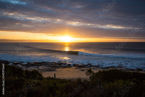 Sunrise over Ocean in Jefferys bay South Africa