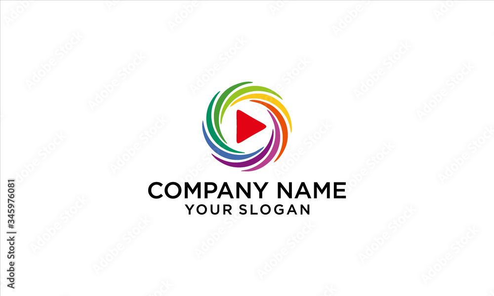 combination of photography and play logo design combination of photography and play logo design