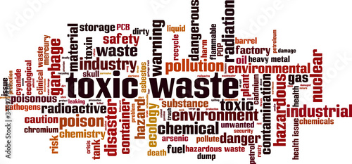 Toxic waste word cloud