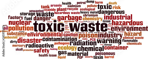 Toxic waste word cloud