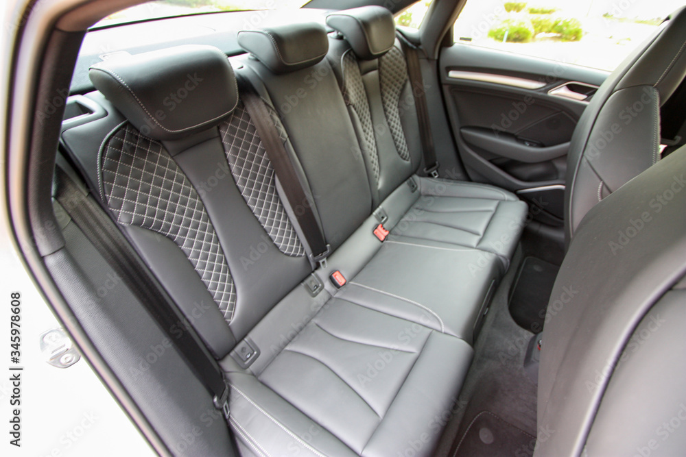 Rear seats of sports sedan Rear seats of sports sedan