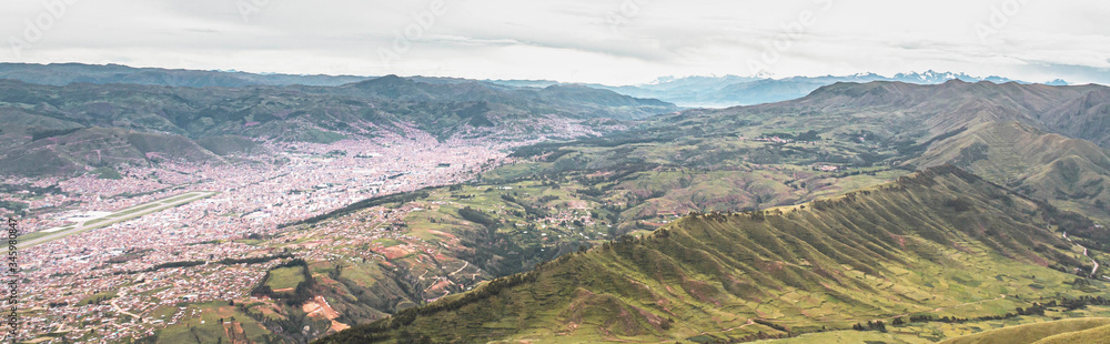 Andean landscape in the city of Cusco