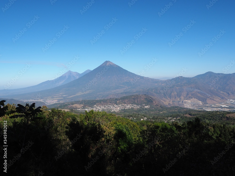 Volcano Mountain landscape 