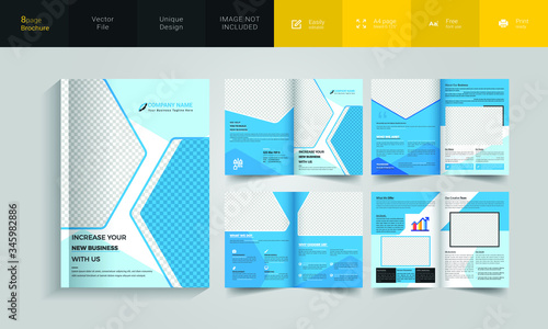 Corporate Business Brochure 8 pages A4 Size