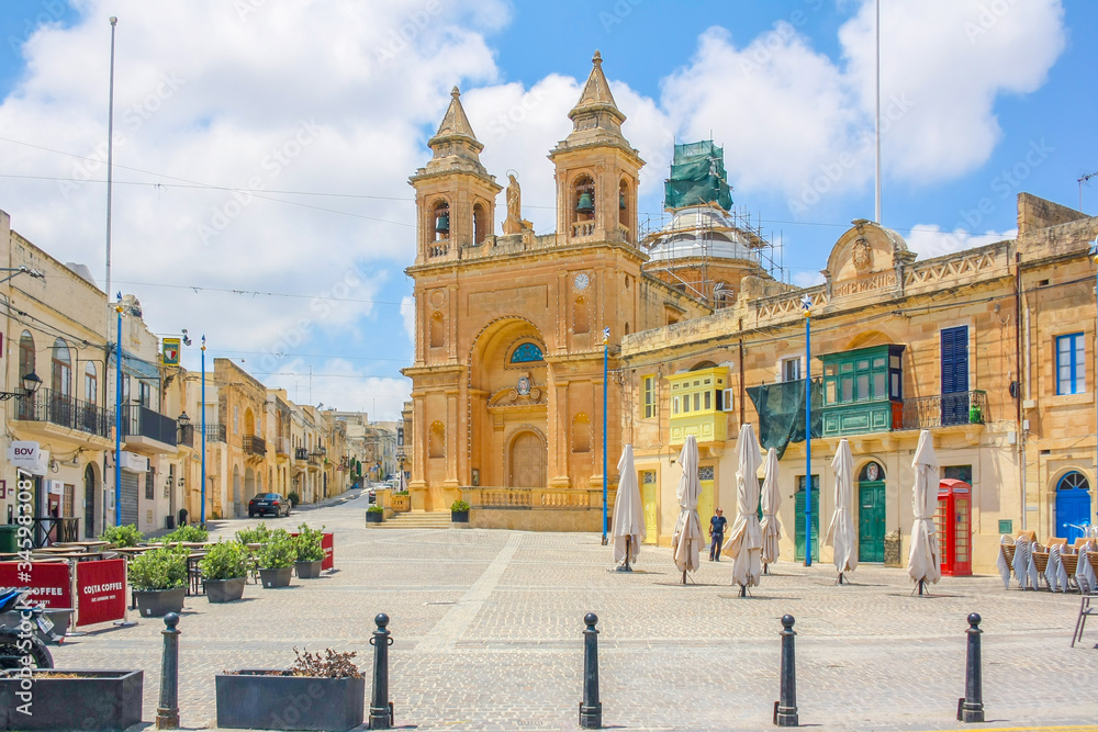 Fototapeta premium Marsaxlokk is a traditional fishing village. located southeast of Malta. Fisherman village in the south east of Malta.