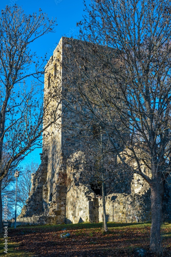 ruiny zamku w Sigtuna