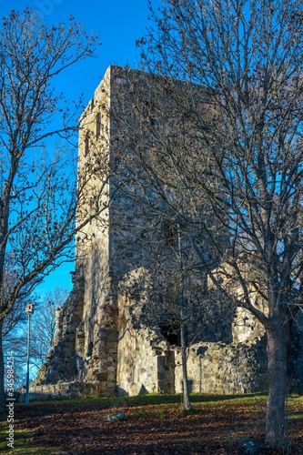 Obraz na płótnie ruiny zamku w Sigtuna w salonie