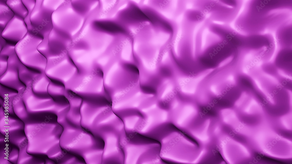 Obraz premium Abstract colorful 3d illustration, 3d rendering colorful texture waves for background.
