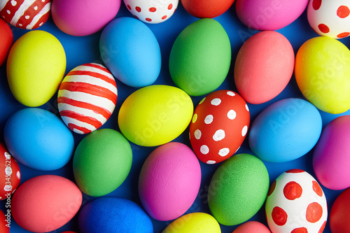 Easter Eggs colorful background, Easter Day
