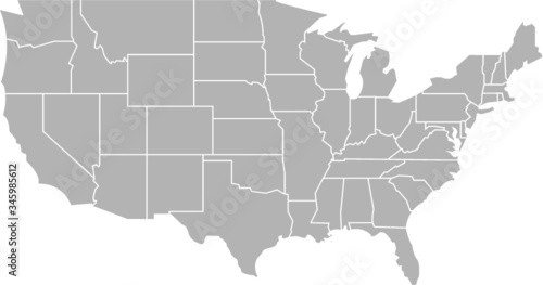 Carte USA vectorielle
