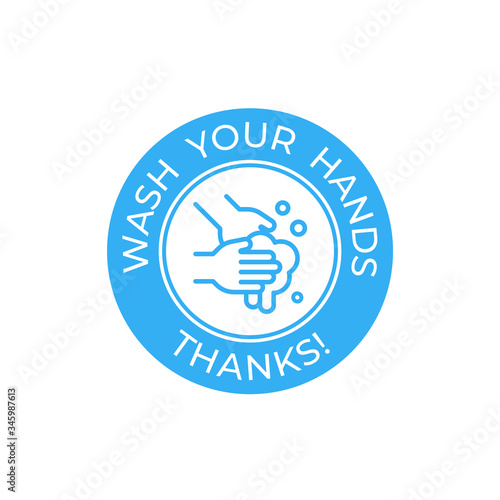 Icon Wash your hands, thanks. Free covid-19