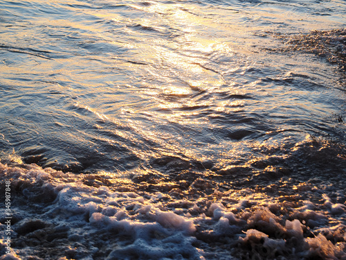 ワイキキビーチの夕陽