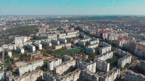 aerial view of the city