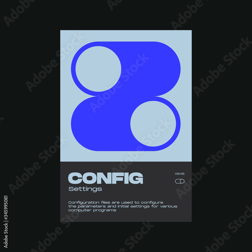 Meta Modern Swiss Aesthetics Poster Design Template