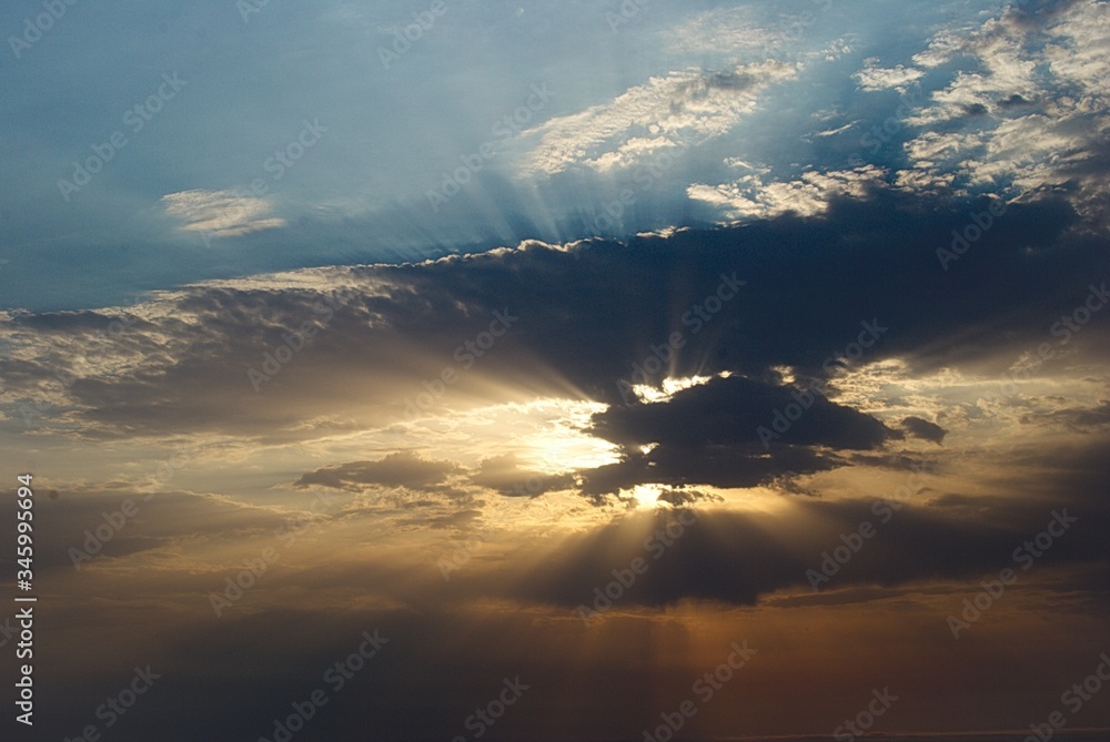 Sky with clouds at sunrise Sky with clouds at sunrise