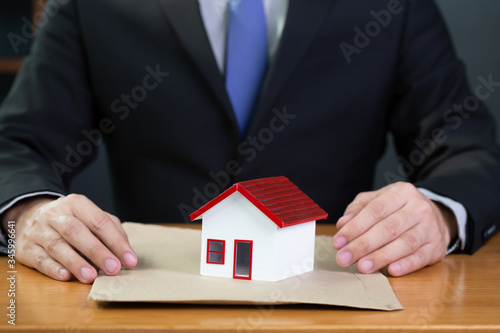 Company of residential housing development submit a document for home loan to bank