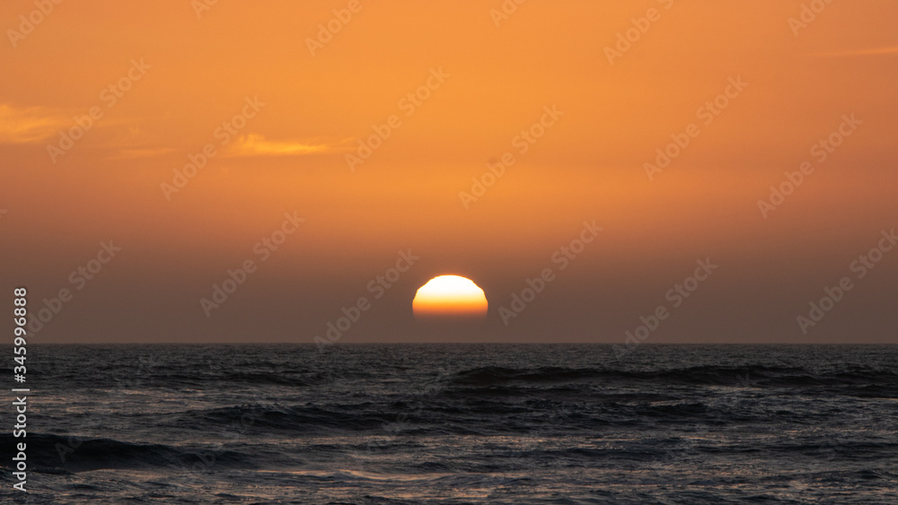 Sunset over the sea in Namibia / South Africa