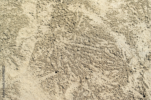 Lifeless Martian landscapes similar to sandy beaches with furrows on the surface of the soil