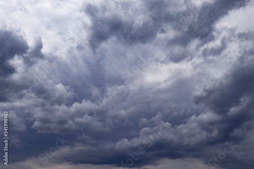 Dramatic dark clouds on sky © Ellica