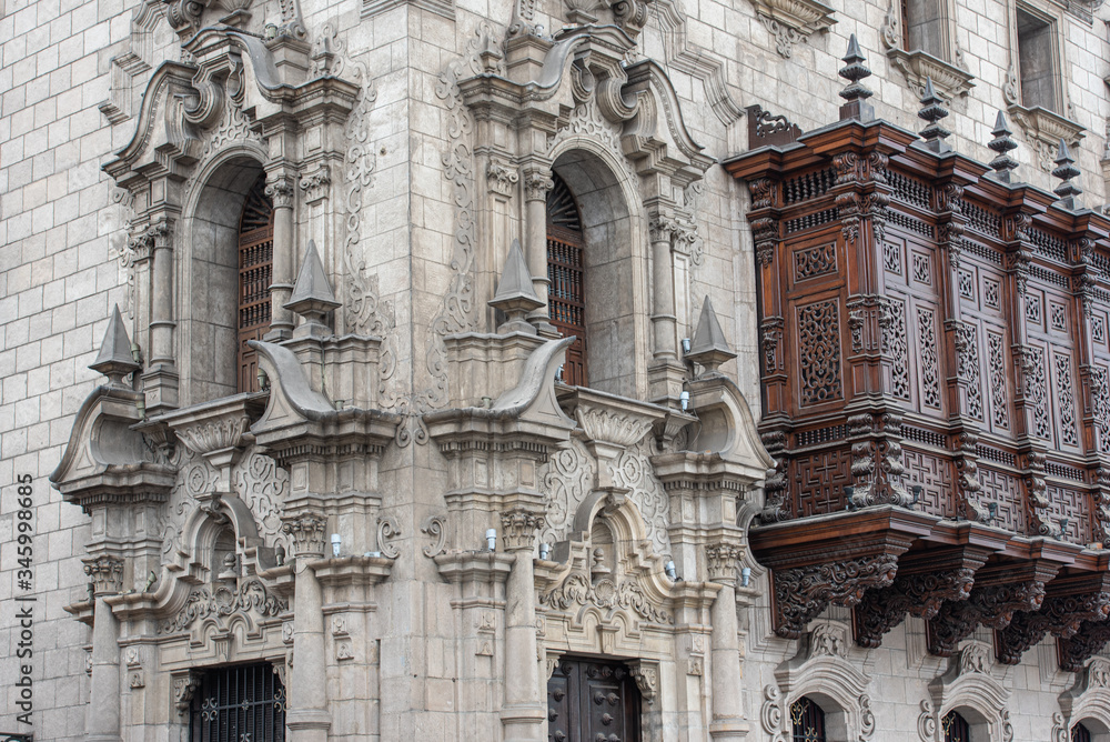 Admiring the beautiful architecture of Lima