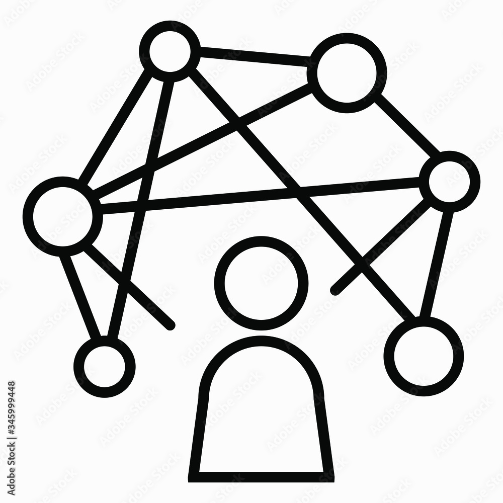 New social network icon. Commercial line vector icon for websites and mobile minimalistic flat design. New social network icon. Commercial line vector icon for websites and mobile minimalistic flat design.