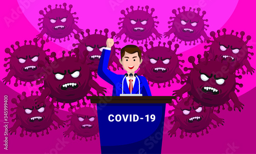 Coronavirus government deception conspiracy theology (ID: 345999400)