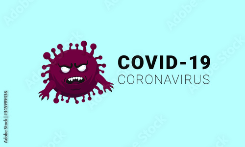 Coronavirus disease COVID-19 infection medical isolated. New official name for Coronavirus disease named COVID-19, vector illustration (ID: 345999436)