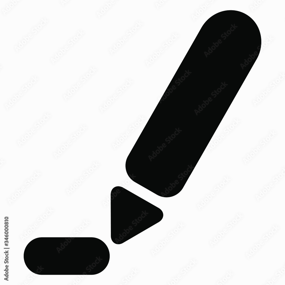 New hand drawn writing pen vector Commercial line vector icon for websites and mobile minimalistic flat design. New hand drawn writing pen vector Commercial line vector icon for websites and mobile minimalistic flat design.