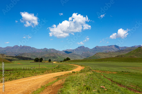 Gravel road to the mountain