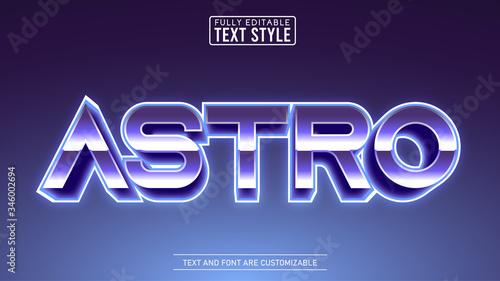 3D Metallic Space Editable Game and Movie Title Text Effect