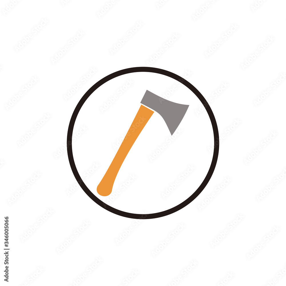 axe icon logo illustration sign axe icon logo illustration sign
