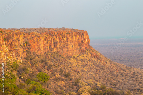 Sunset at the hills of Waterberg Table Mountain / South Africa