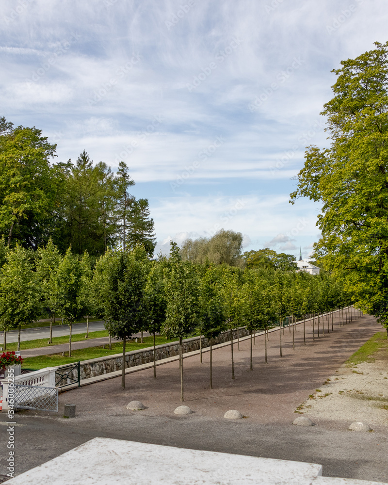Kadriorg Park, Tallinn / Estonia - September 03 2019. The Kadriorg Park in Tallinn.