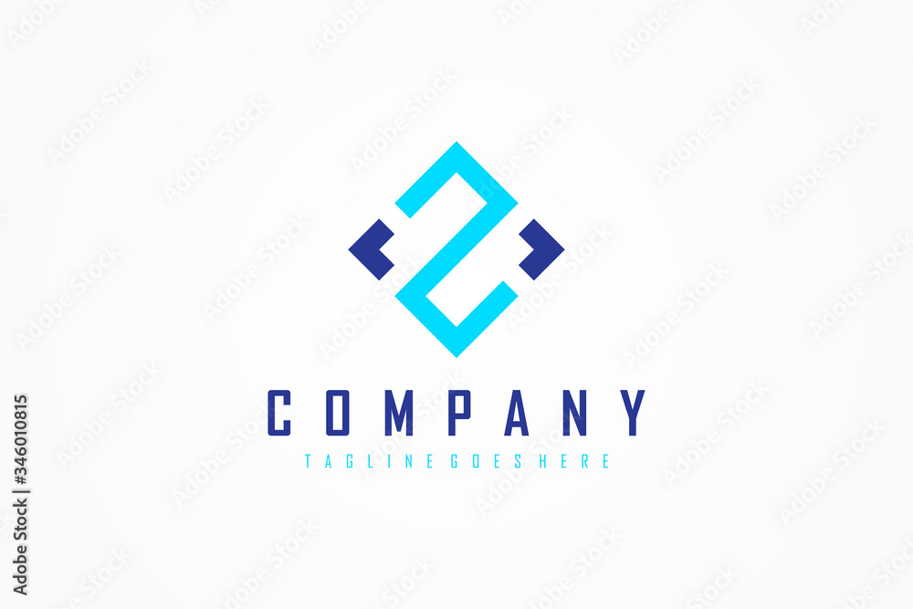 Blue Geometric Line Initial Letter Z Logo. Usable for Business and Technology Logos. Flat Vector Logo Design Template Element. Blue Geometric Line Initial Letter Z Logo. Usable for Business and Technology Logos. Flat Vector Logo Design Template Element.